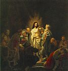 Rembrandt Canvas Paintings - The Incredulity of St. Thomas